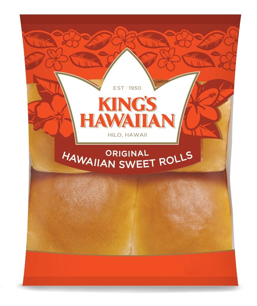 King's Hawaiian Hawaiian Sweet Rolls, Original - 4 rolls, 4 oz