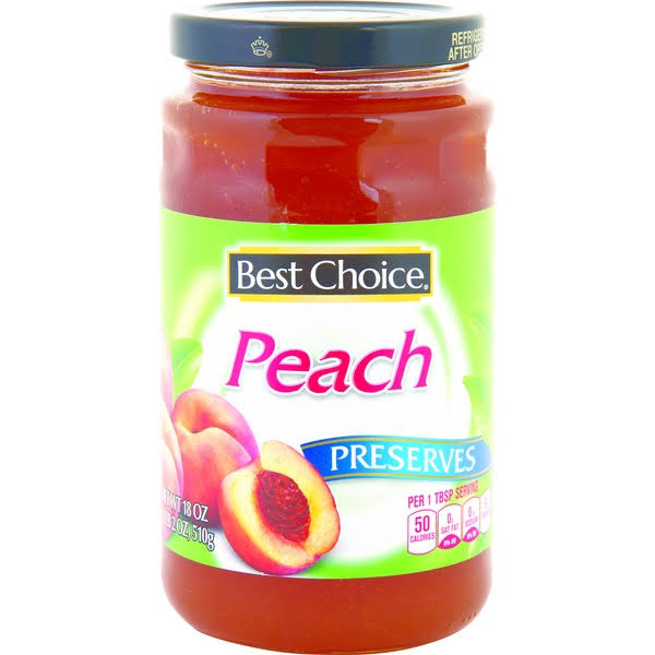 Best Choice Peach Preserves - 18.00 oz