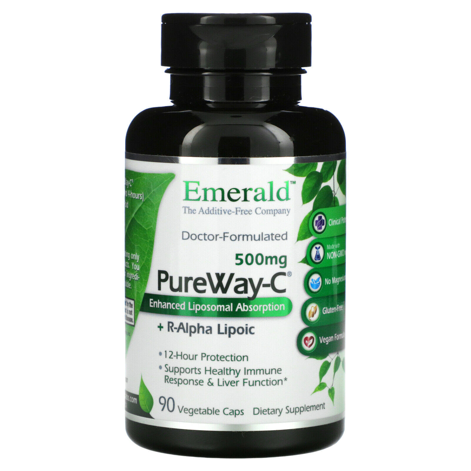 PureWay-C 500mg - Emerald - 90 Vegetable Capsules