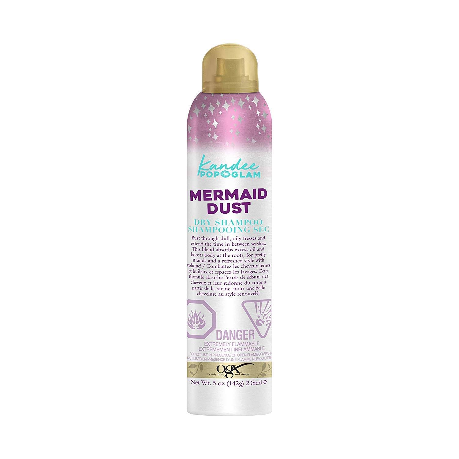 OGX Kandee Johnson Mermaid Dust Dry Shampoo for Oily Hair, 142 Grams