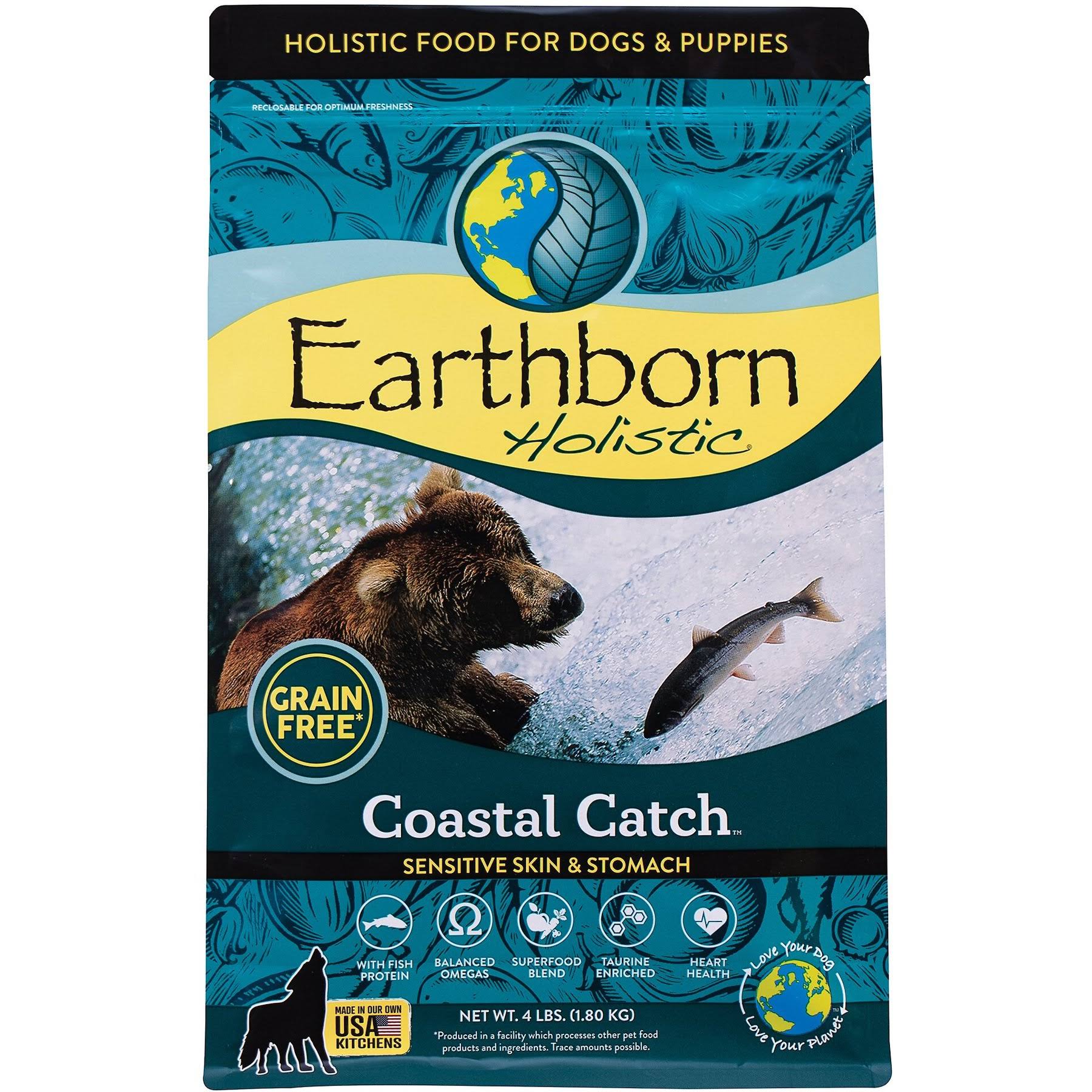 Earthborn Coastal Catch Grain Free Dry Dog Food - 4 lb