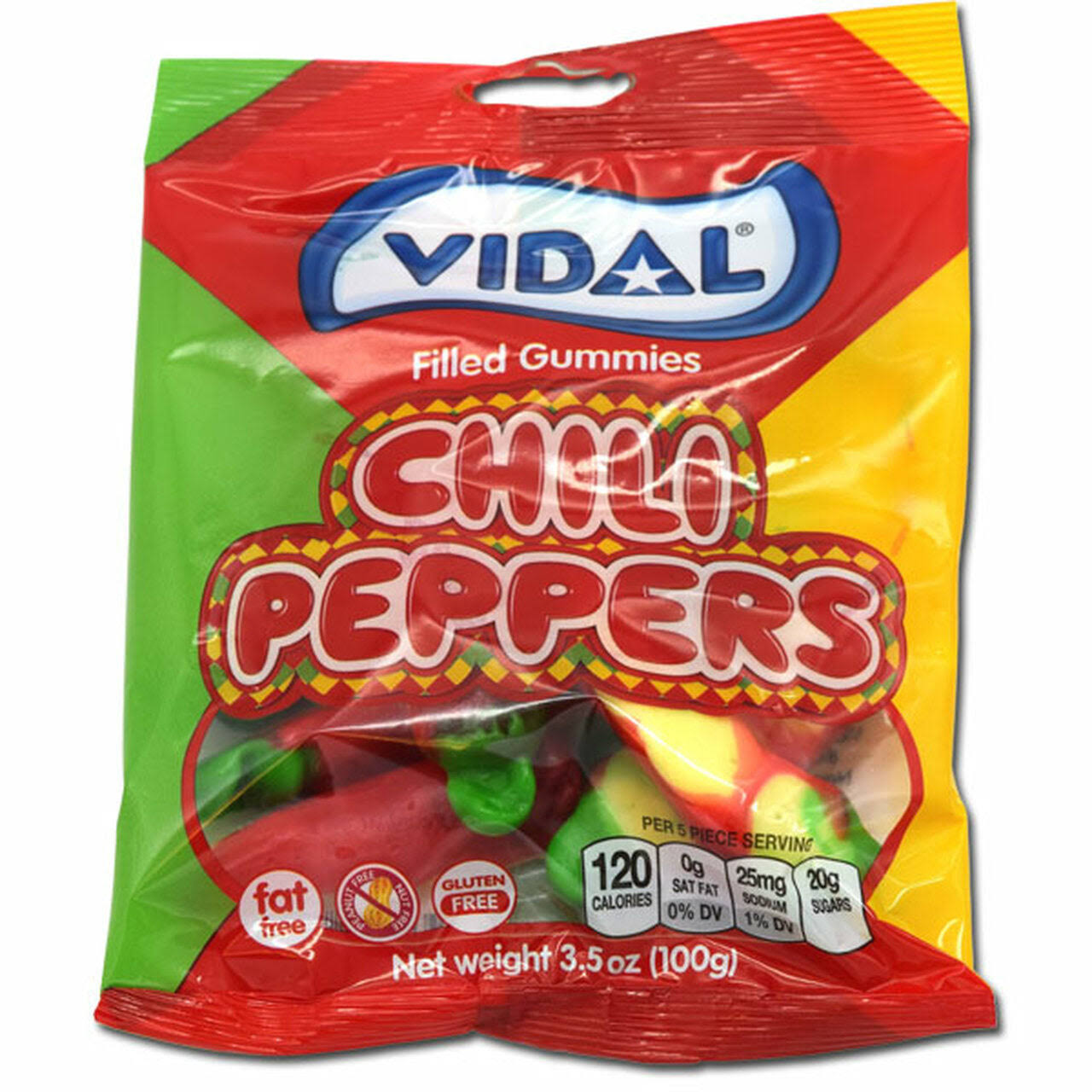 Gummi Red Chili Peppers 3.5oz Bag