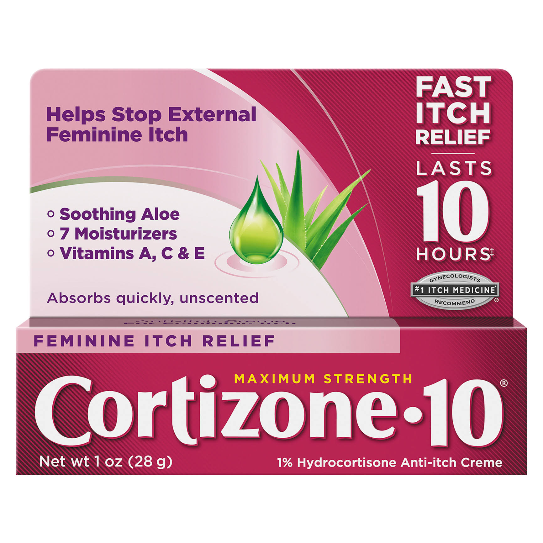 Cortizone-10 Maximum Strength Feminine Relief Anti-Itch Creme - 1oz