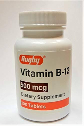 RUGBY Vitamin B-12 500 MCG 100CT Pack of 1