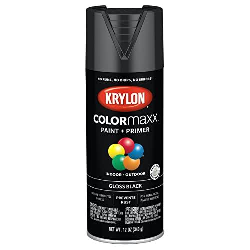 Krylon K05505007 COLORmaxx Spray Paint and Primer for Indoor Outdoor Use