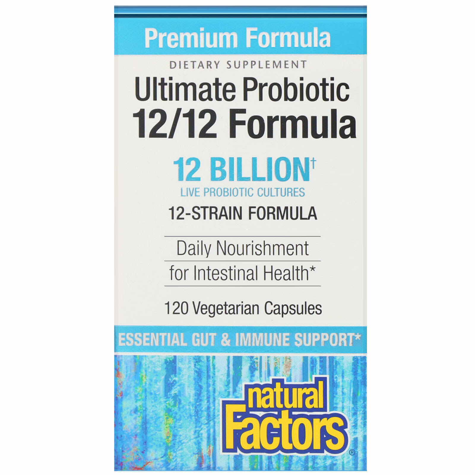 Natural Factors Ultimate Probiotic 12/12 Formula - 120 Capsules