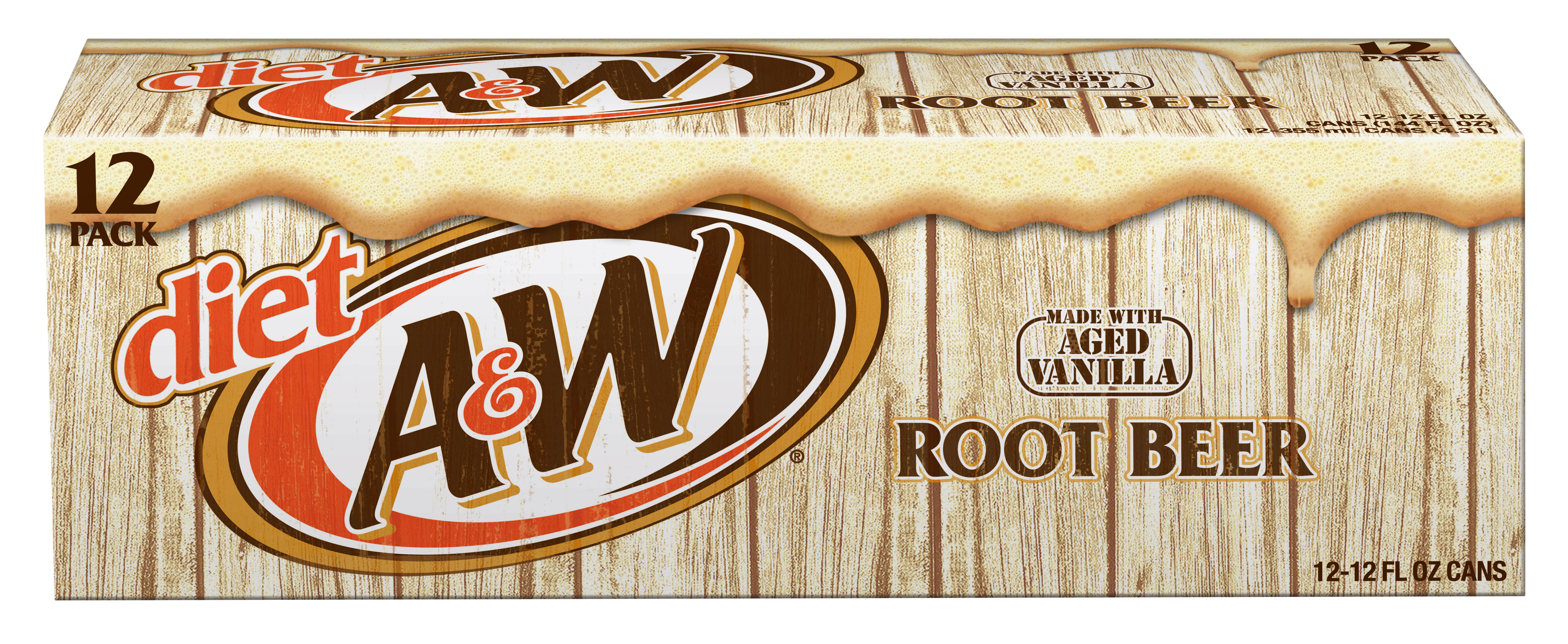 A & W Diet Root Beer - 12pk, 12oz