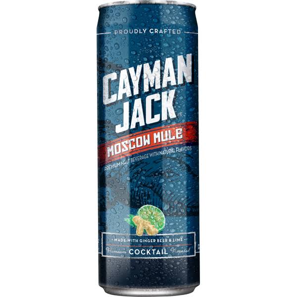 Cayman Jack Malt Beverage, Moscow Mule - 19.2 fl oz