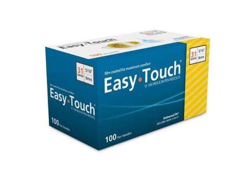 Easy Touch Insulin Pen Needles - 31 Gauge, 5/16", 100ct