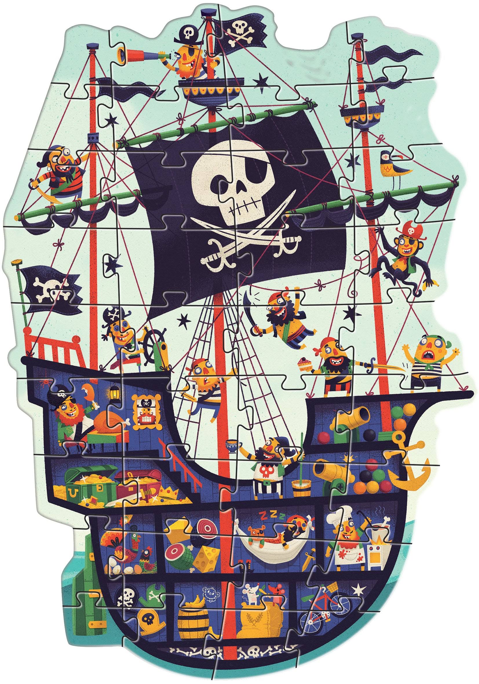 Djeco Giant Floor Puzzle, The Pirate Ship