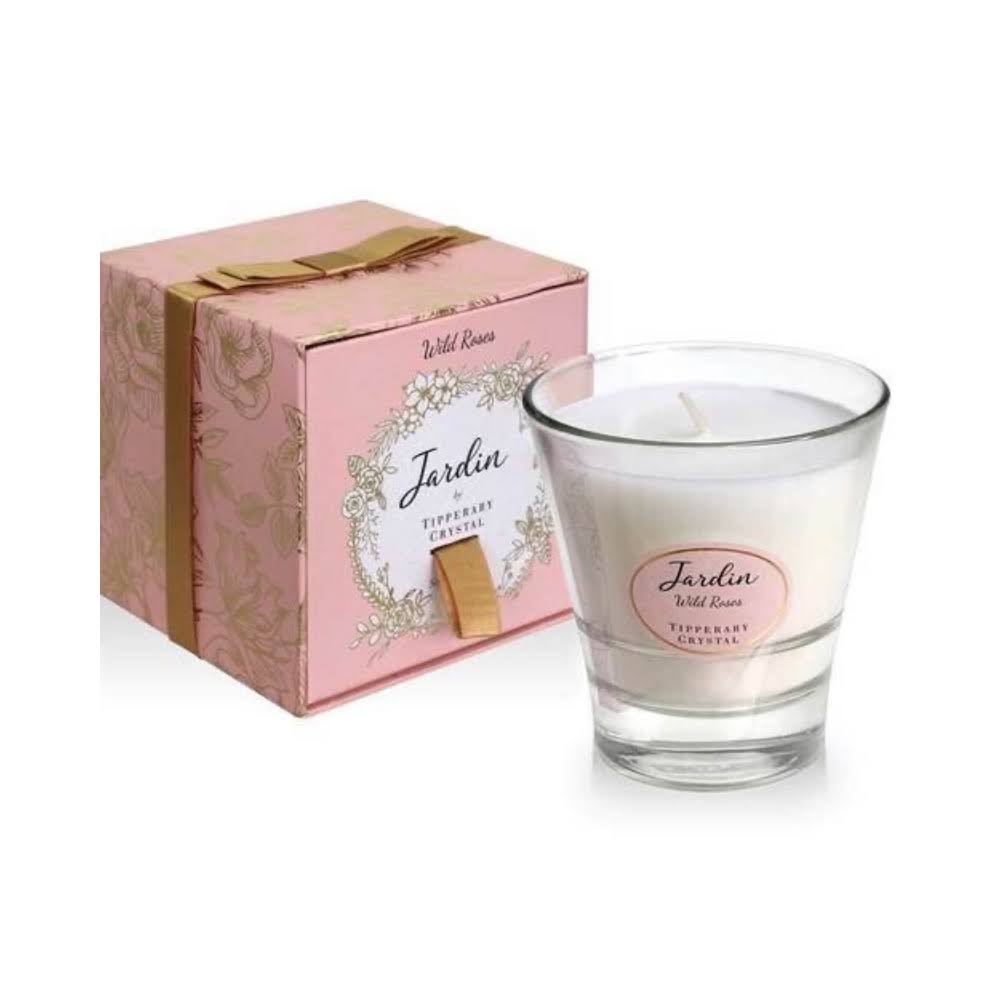 Tipperary Crystal Jardin Candle Wild Roses