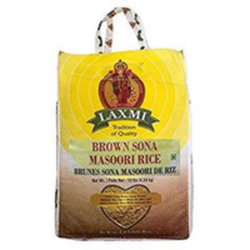Laxmi Brown Sona Masoori Rice - 10 lbs., 4.54 Kg.