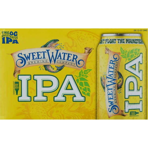 Sweet Water Brewing Company Beer, IPA - 6 pack, 12 oz cans
