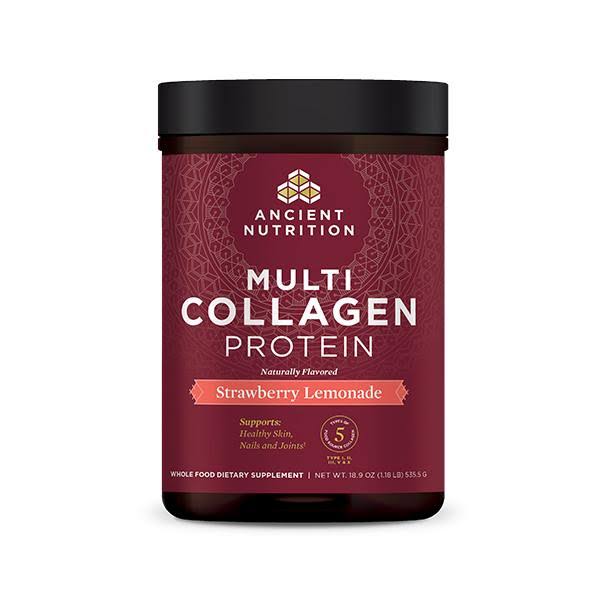 Dr. Axe / Ancient Nutrition Multi Collagen Protein - Strawberry Lemonade 535g
