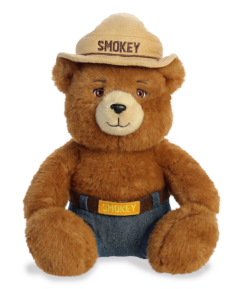 Null Brand Brown & Blue Smokey Bear Plush Toy One-Size