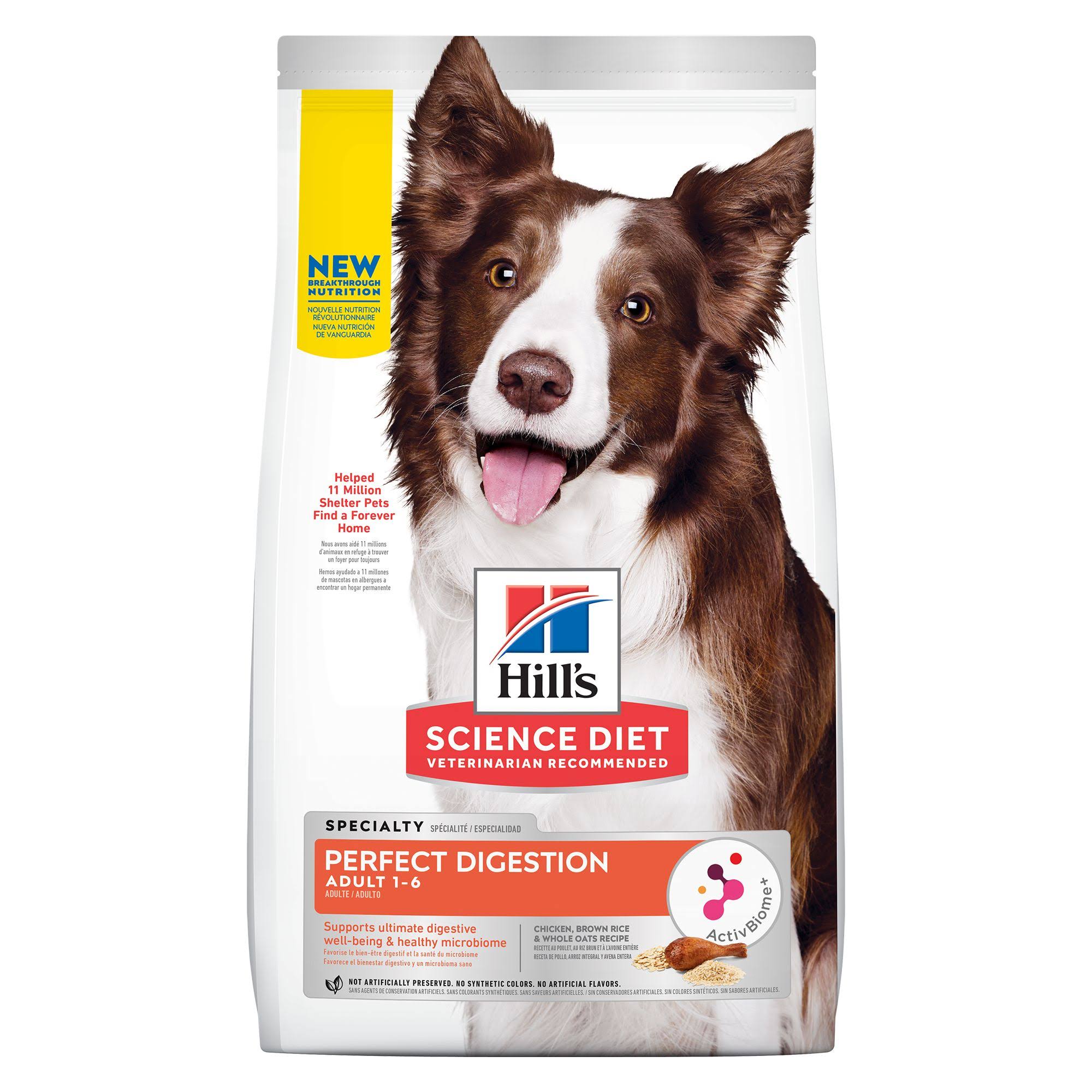 Adult Perfect Digestion dry dog food, chicken | Science Diet