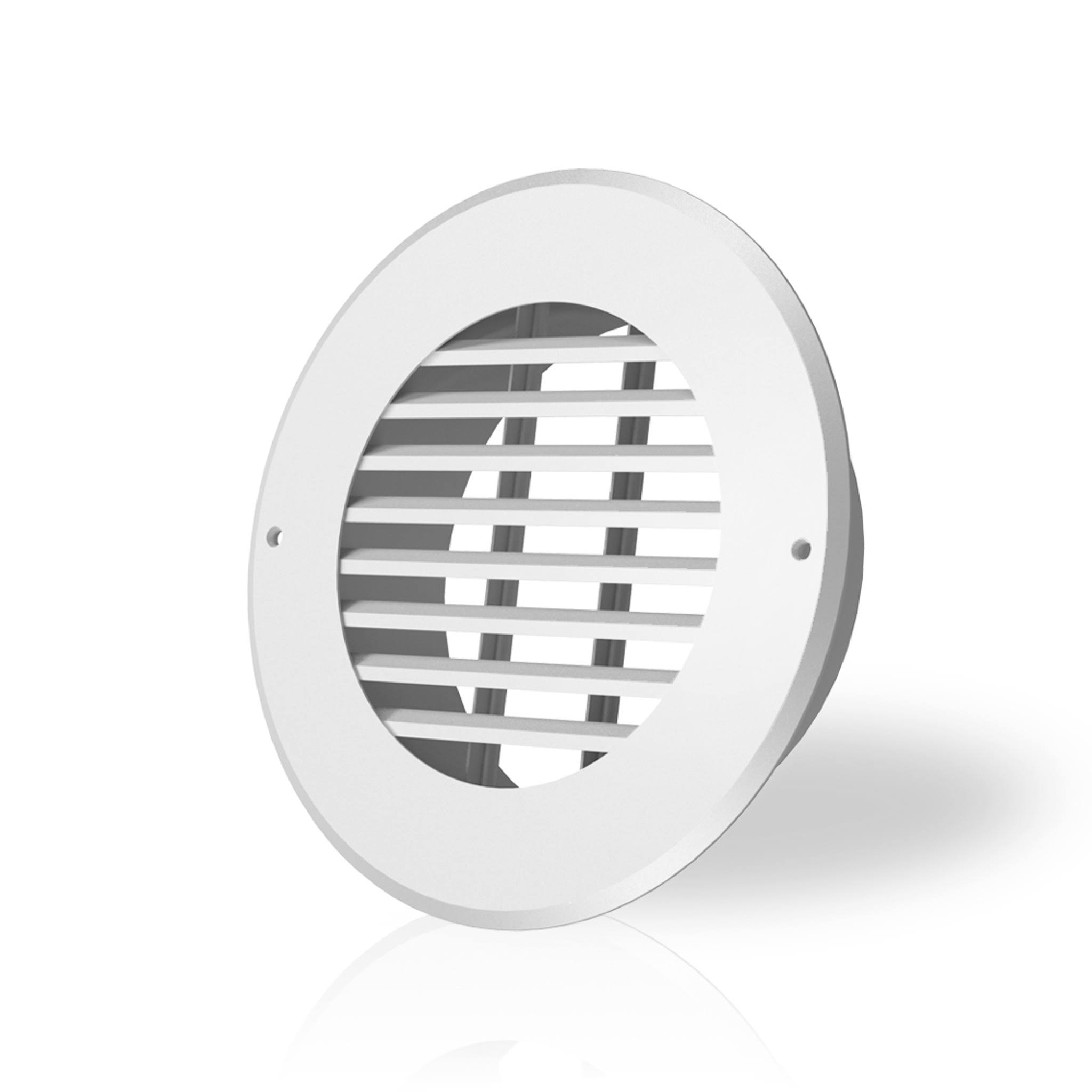 Ac Infinity Wall-mount Duct Grille Vent, White Steel, 6-inch