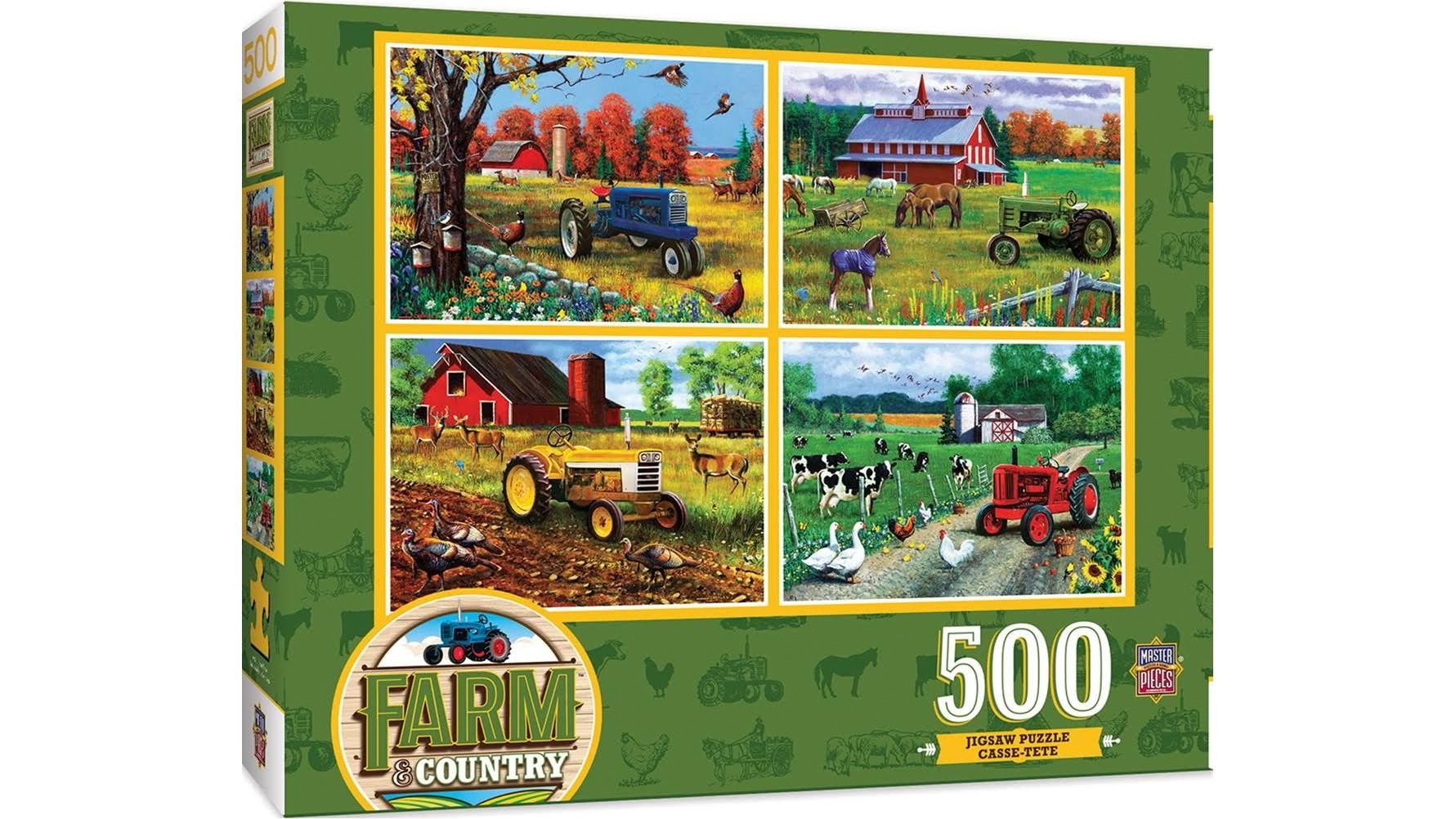 Masterpieces Farm & Country 4 Pack Puzzle, 500 Piece