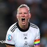 Alexandra Popp: German women's soccer captain sports fake mustache