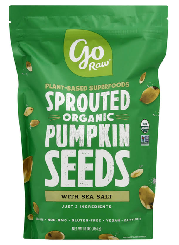 Go Raw Pumpkin Seeds with Sea Salt, Sprouted & Organic, 22 Ounce Bag