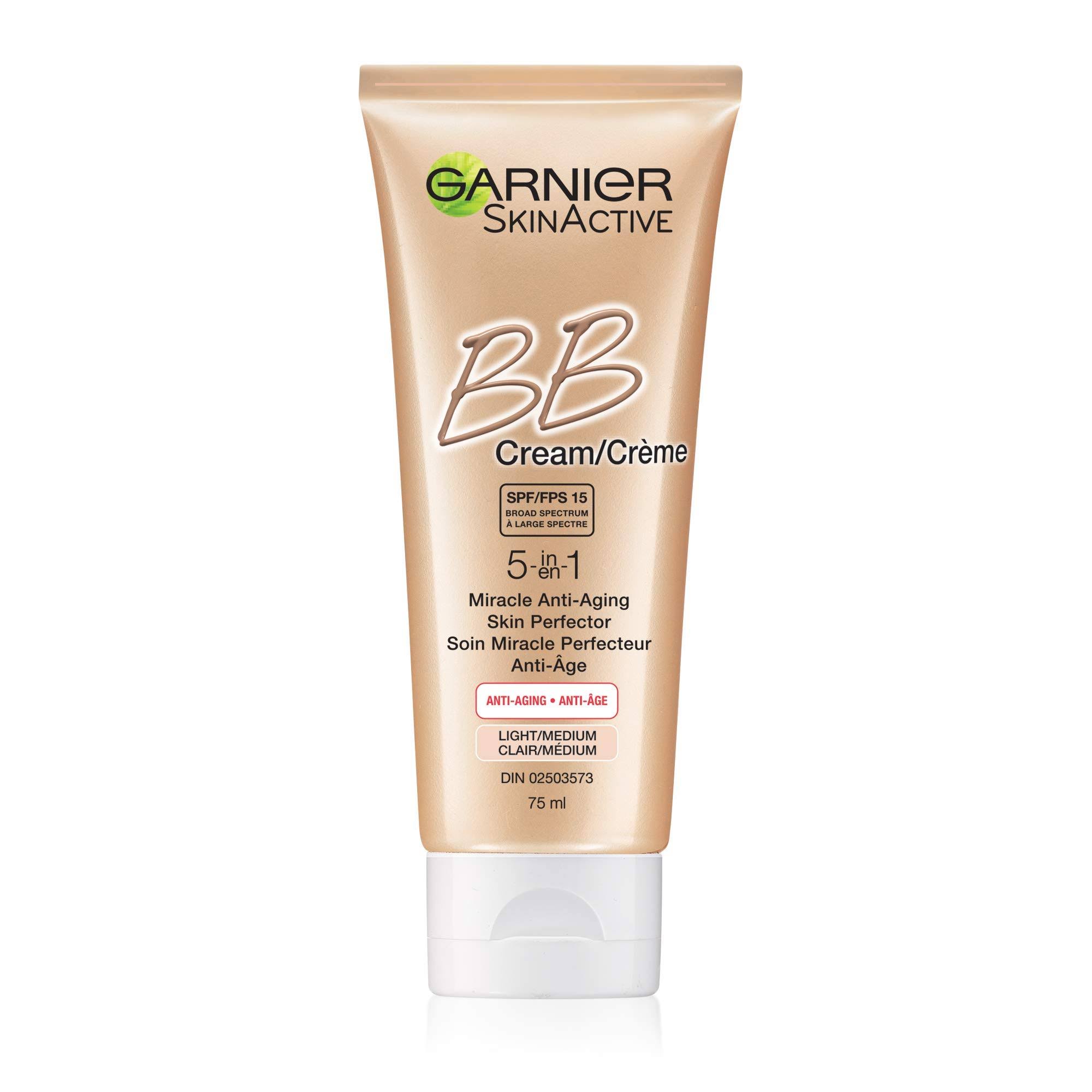 Garnier SkinActive Light/Medium Anti-Aging -5-in-1 Miracle Skin Perfector BB Cream - 75 ml