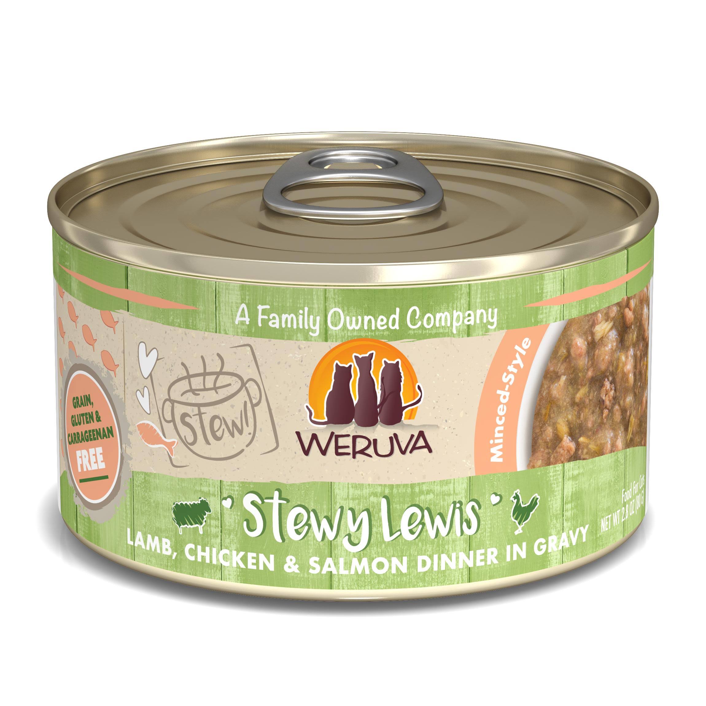 Weruva Cat Stew! Stewy Lewis Lamb, Chicken & Salmon 2.8oz