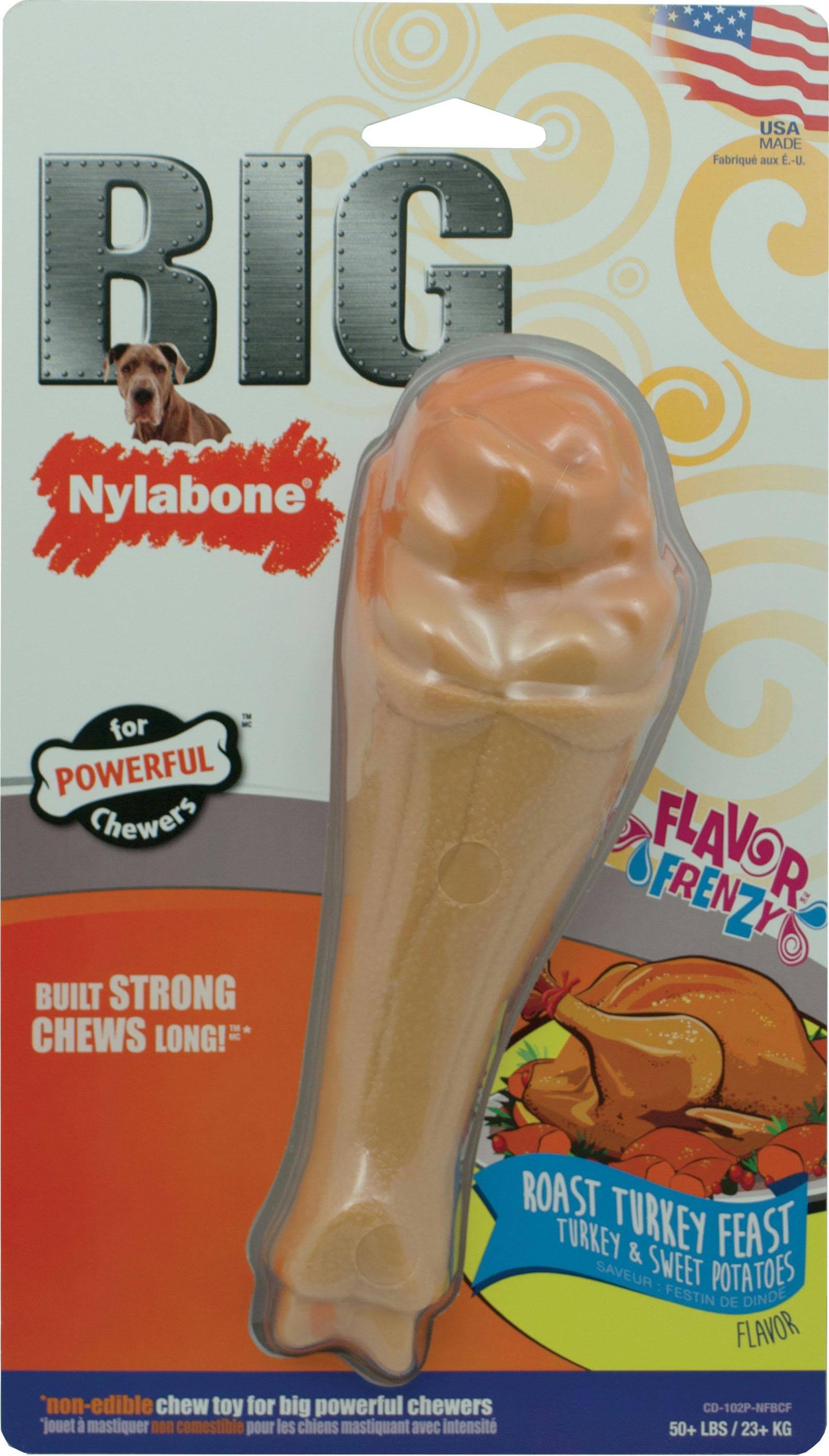 Nylabone Flavor Frenzy Big Dog Chew Toy - Turkey and Sweet Potato Flavored