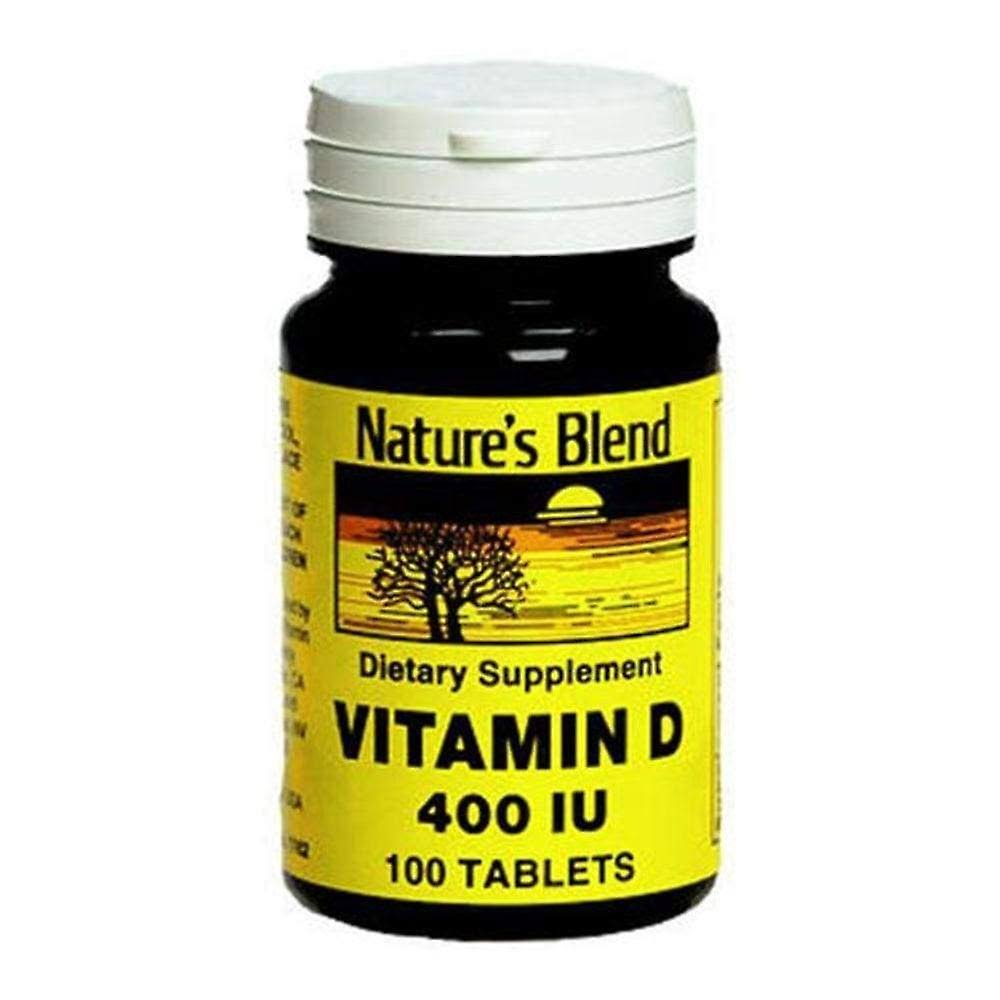 Nature's Blend Vitamin D3 400 IU, Tablets, 100 ea