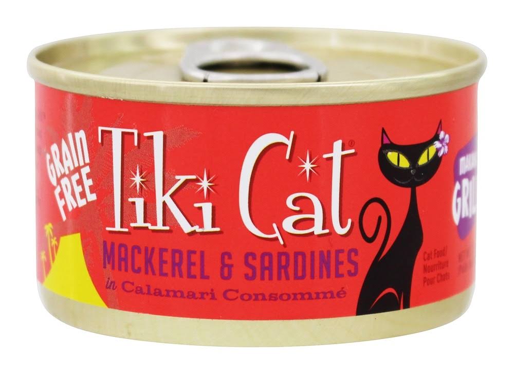 Tiki Cat - Makaha Grill Grain Free Canned Cat Food Mackerel & Sardines - 2.8 oz.
