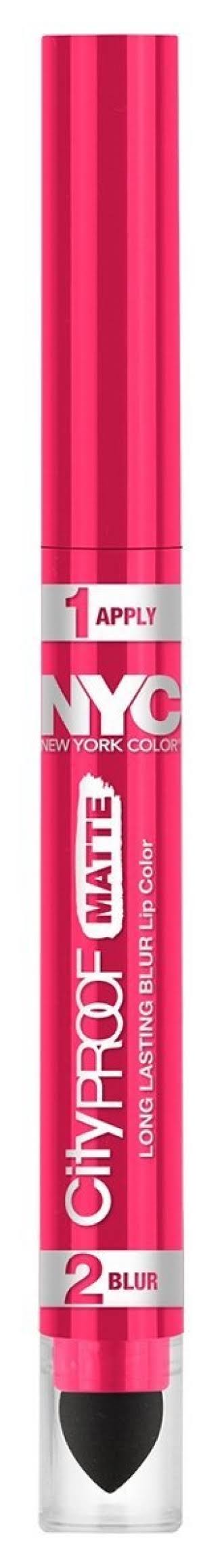NYC City Proof Matte Blur Lip Color - Fashion Fuchsia