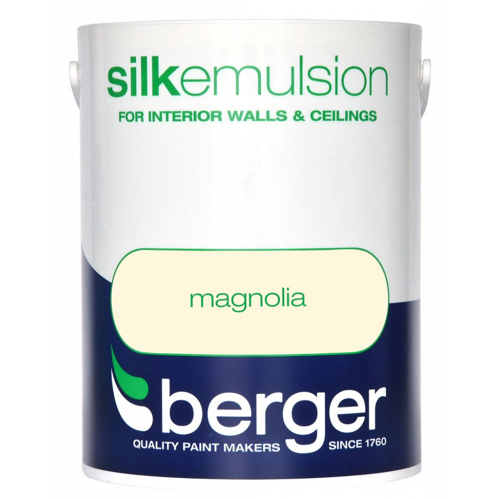 Berger Vinyl Silk Paint - Magnolia, 5L