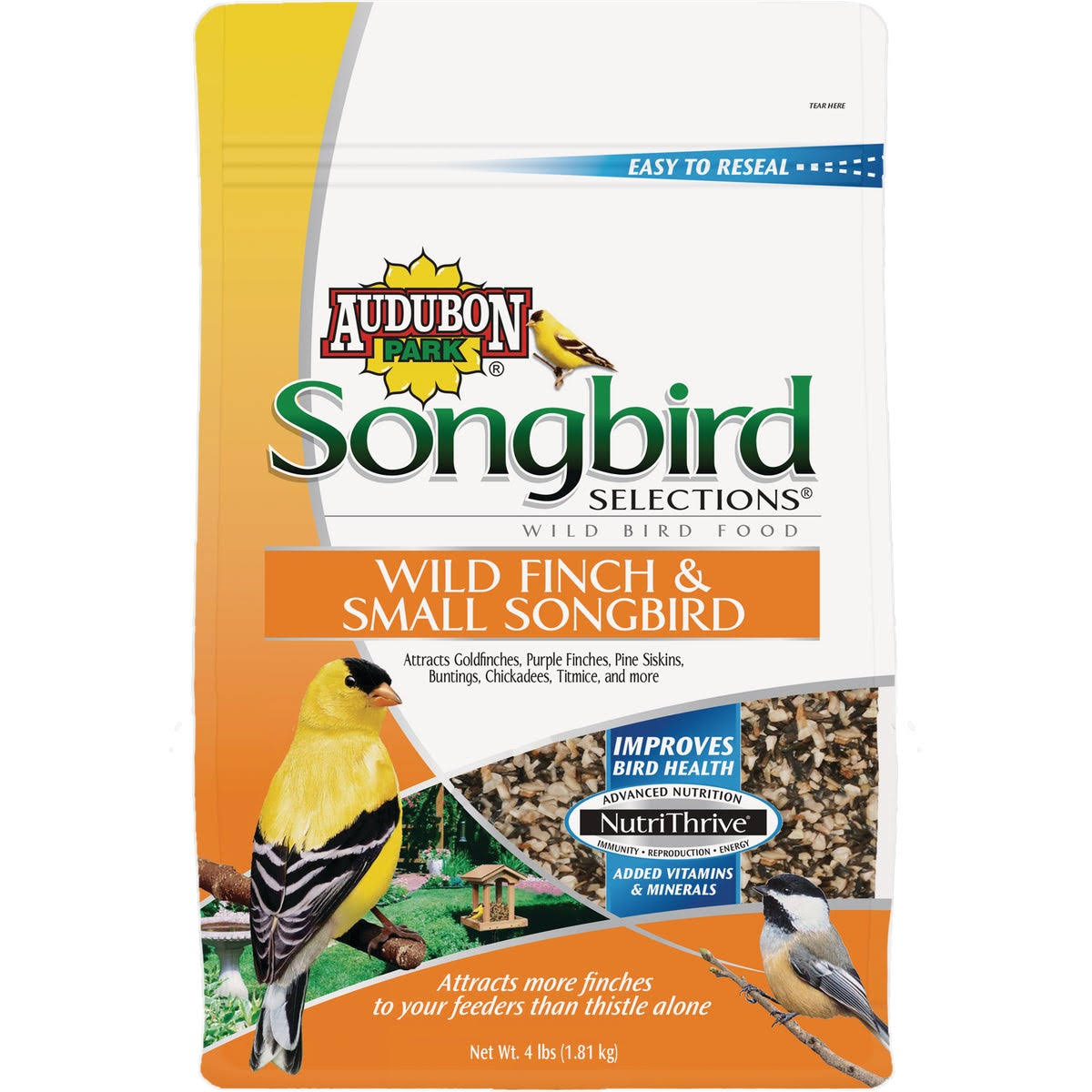 Songbird Selections 11978 Wild Finch and Small Songbird Wild Bird Food - 4lb