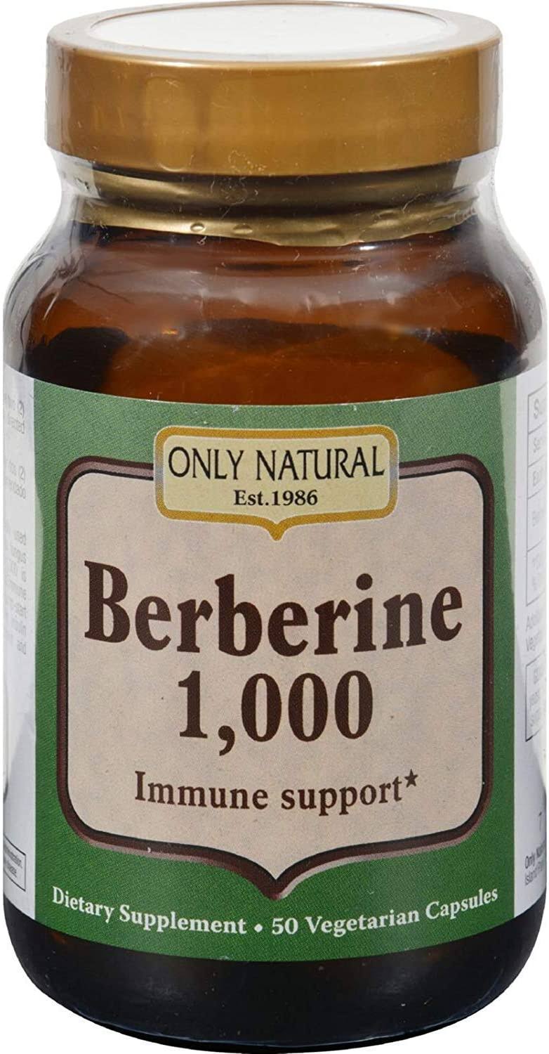 Only Natural Berberine 1000 Immune Support - 1000mg, 50 Vegetarian Capsules