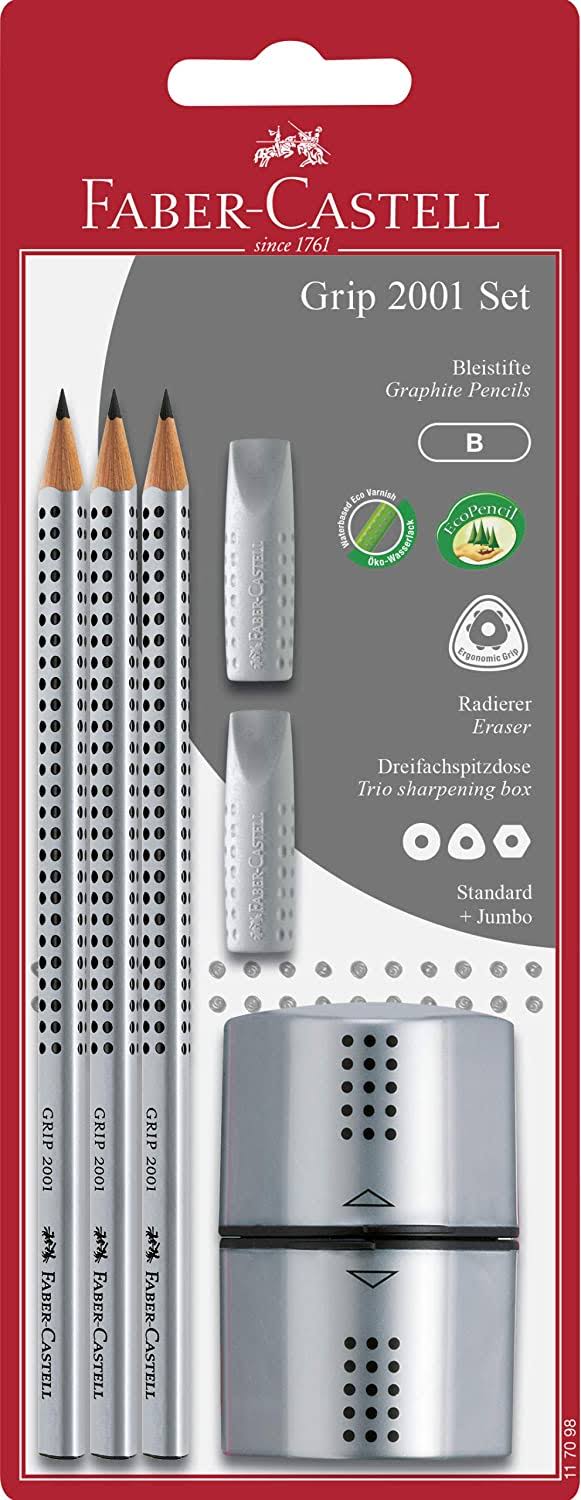 Faber-Castell Grip 2001 Pencil Set - 6 Pack