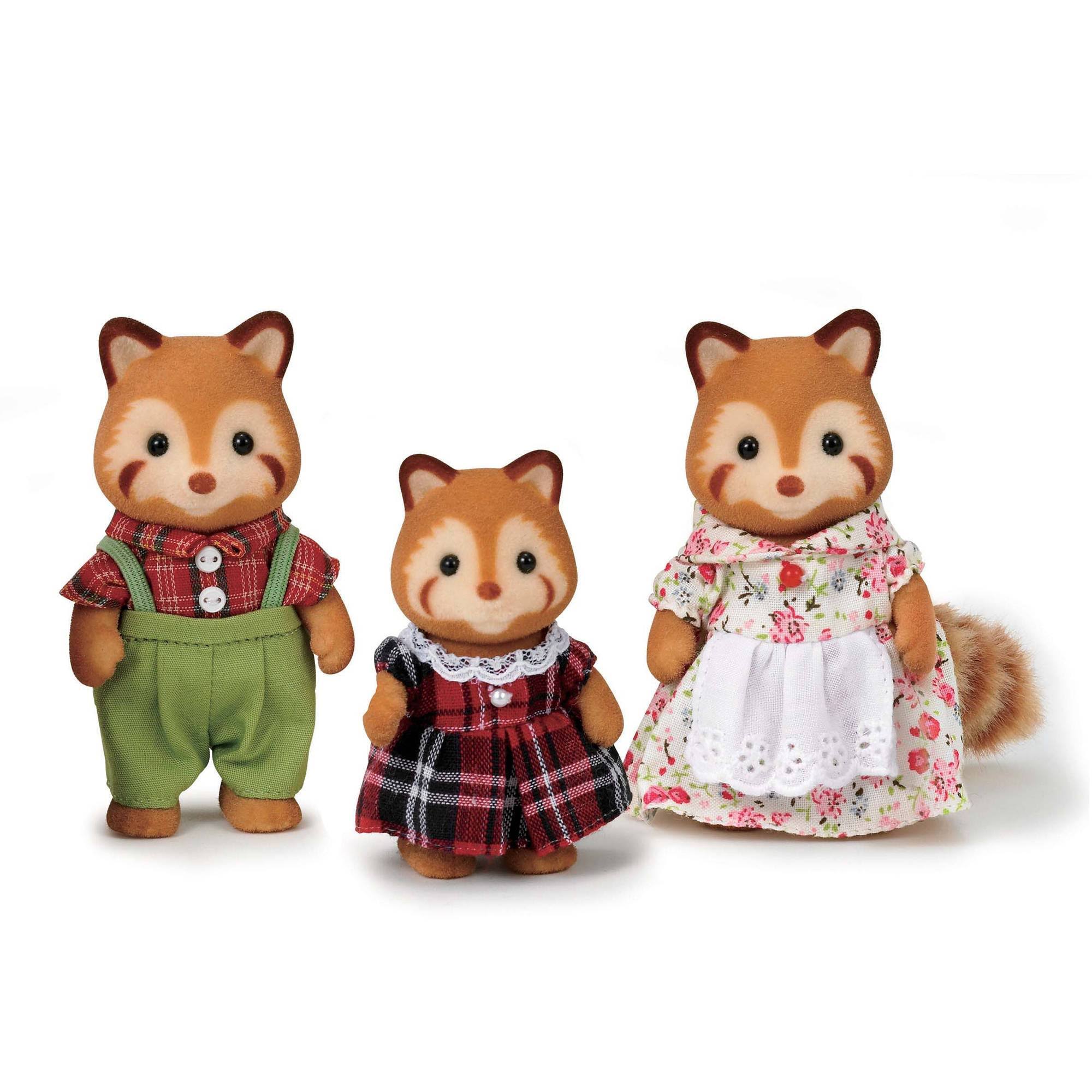 Calico Critters Red Panda Family