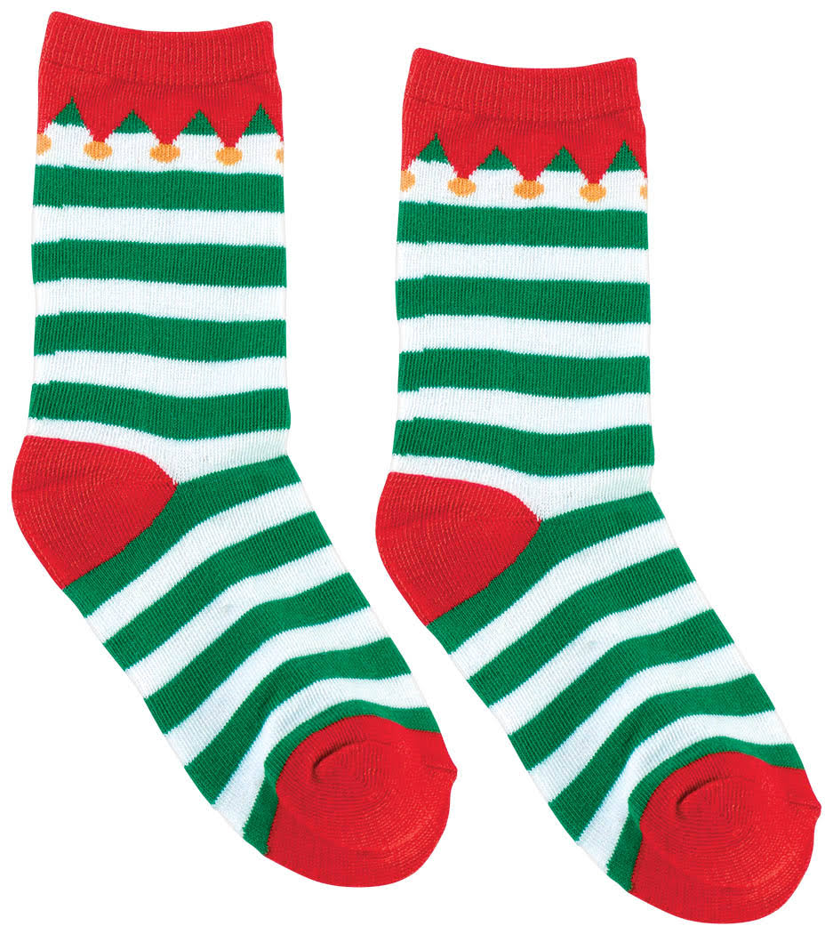 Child Elf Crew Socks