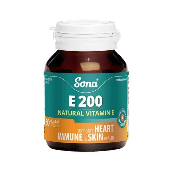 Sona E 200 Natural Vitamin E 60 Capsules