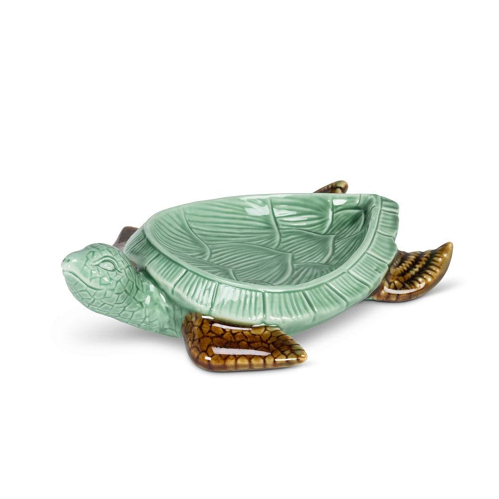 Abbott Collection AB-27-CAYMAN-037 6 in. Tortoise Soap Dish, Green