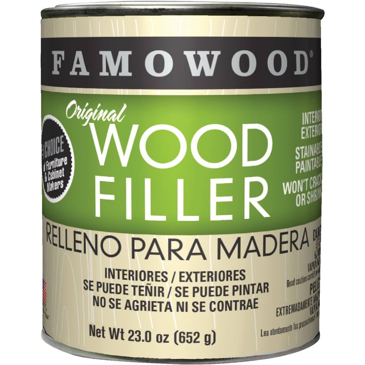 Famo Wood Original Wood Filler - 1/4 Pint