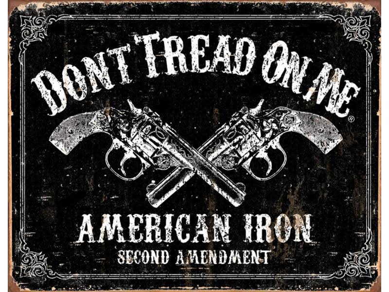 Desperate Enterprises Don't Tread On Me American Iron Tin Sign