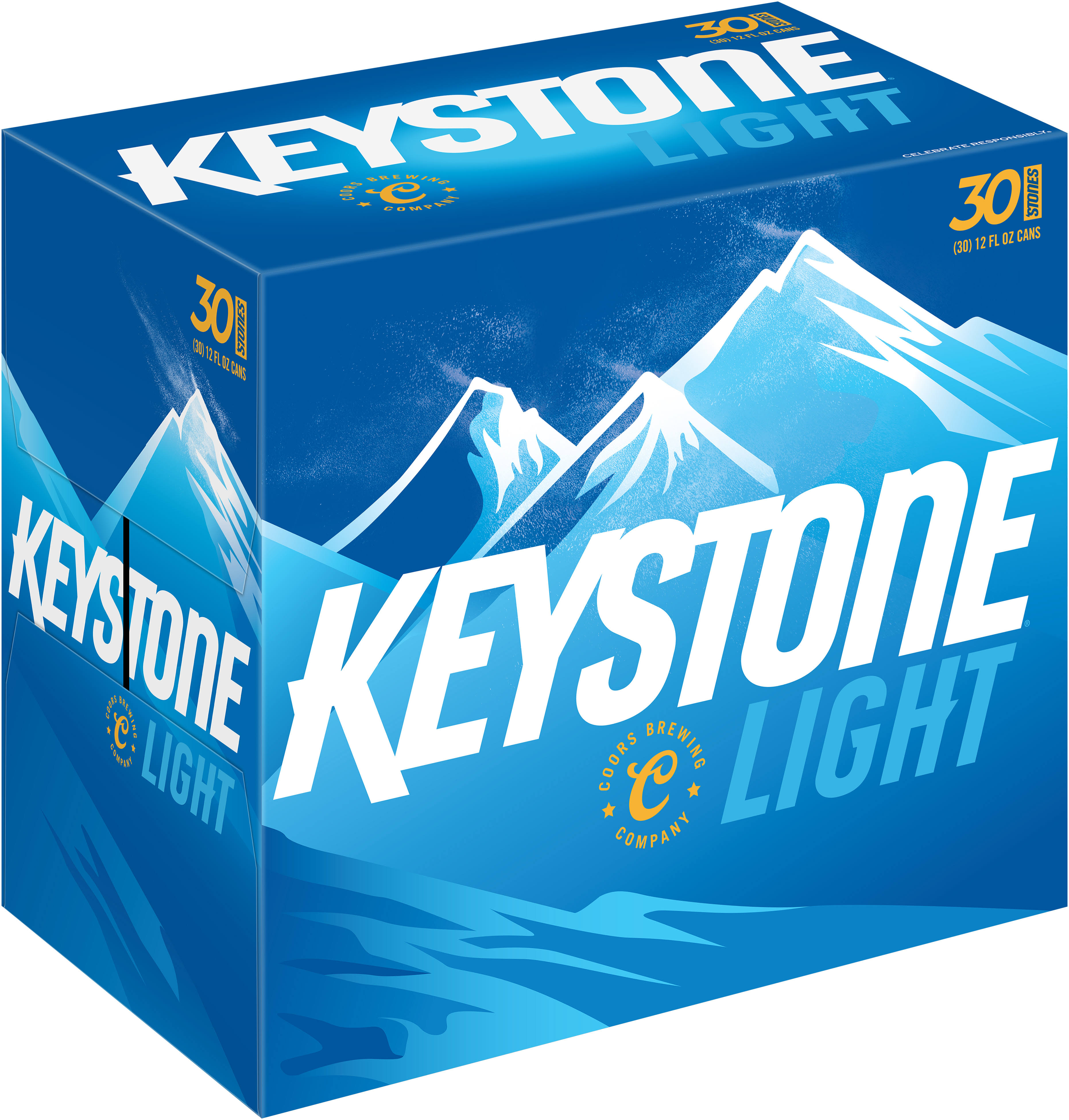 Keystone Beer - Light , 12floz, 30ct