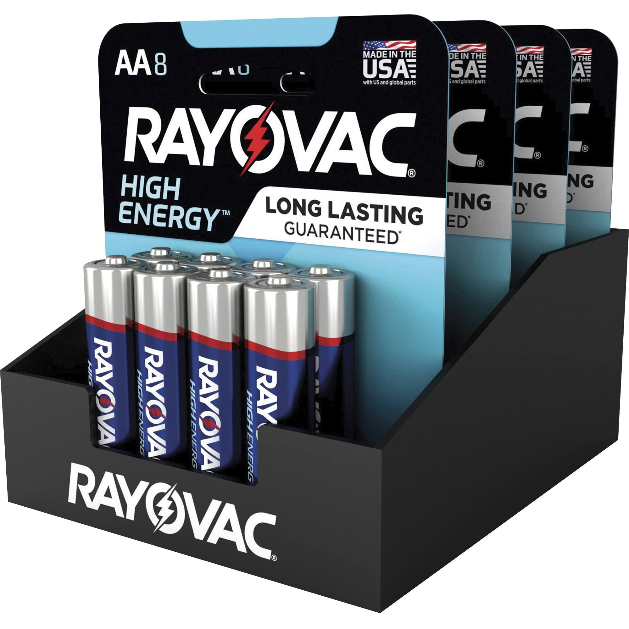 Rayovac AA Alkaline Batteries - 8pk, 1.5V