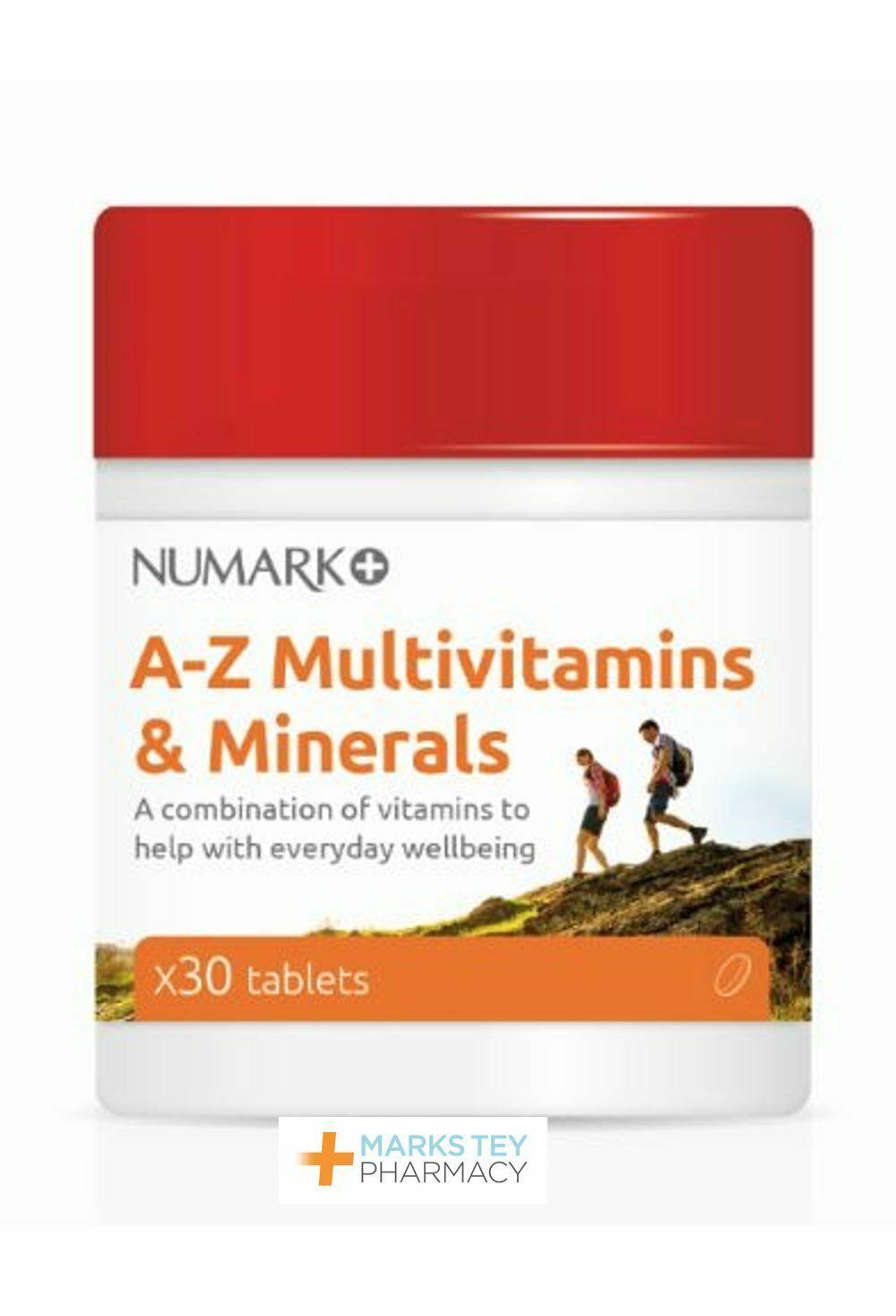 Numark A-Z Multivitamins & Minerals - 30 Tablets