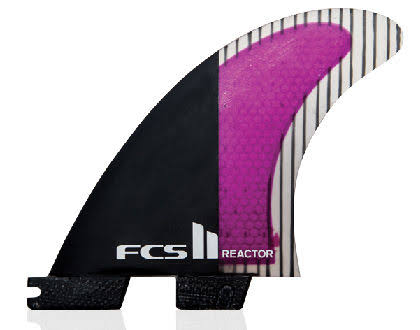 FCS II Reactor PC Carbon Tri Fin Set (Size: M)
