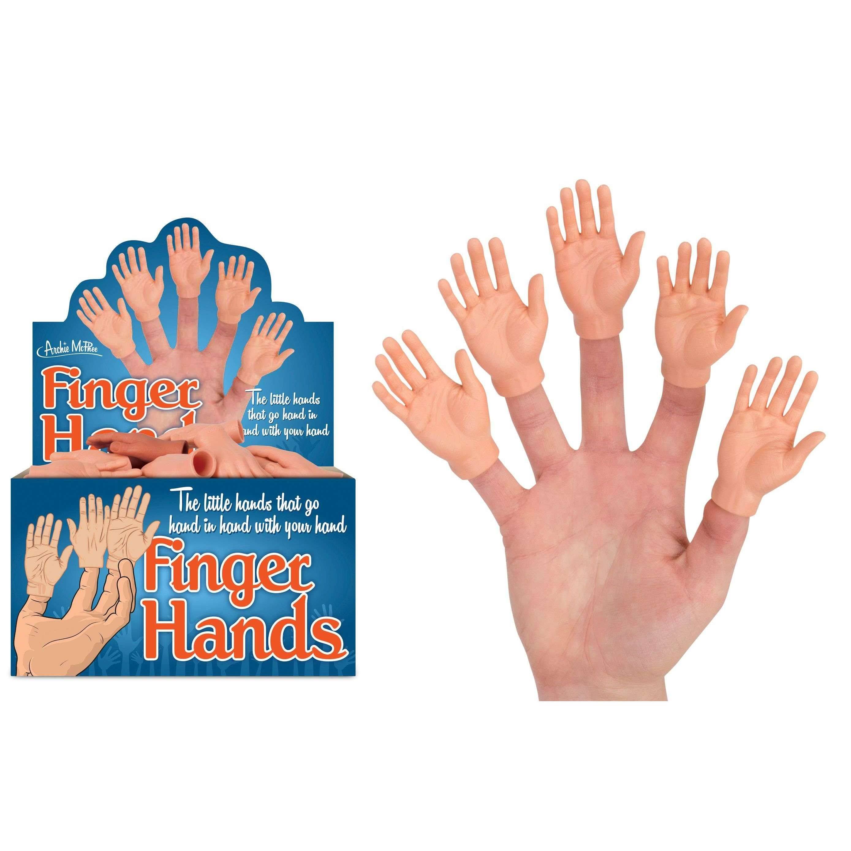 Accoutrements Hand Finger Puppets Toy - 5pk