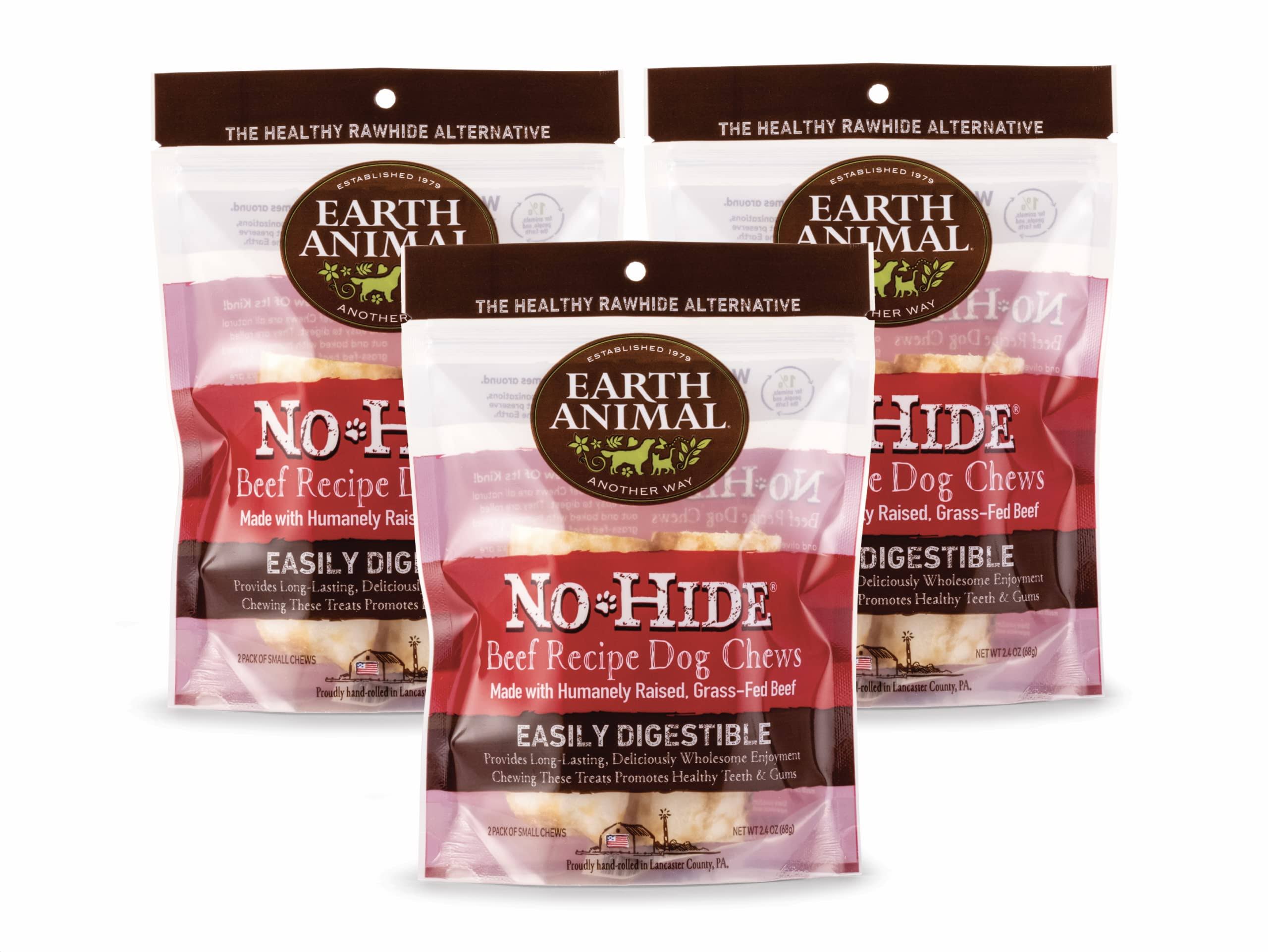 Earth Animal 4 in No-Hide Beef Chew for Dogs