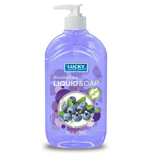 Luck Super Soft Clear Liquid Soap - Blueberries, 14oz