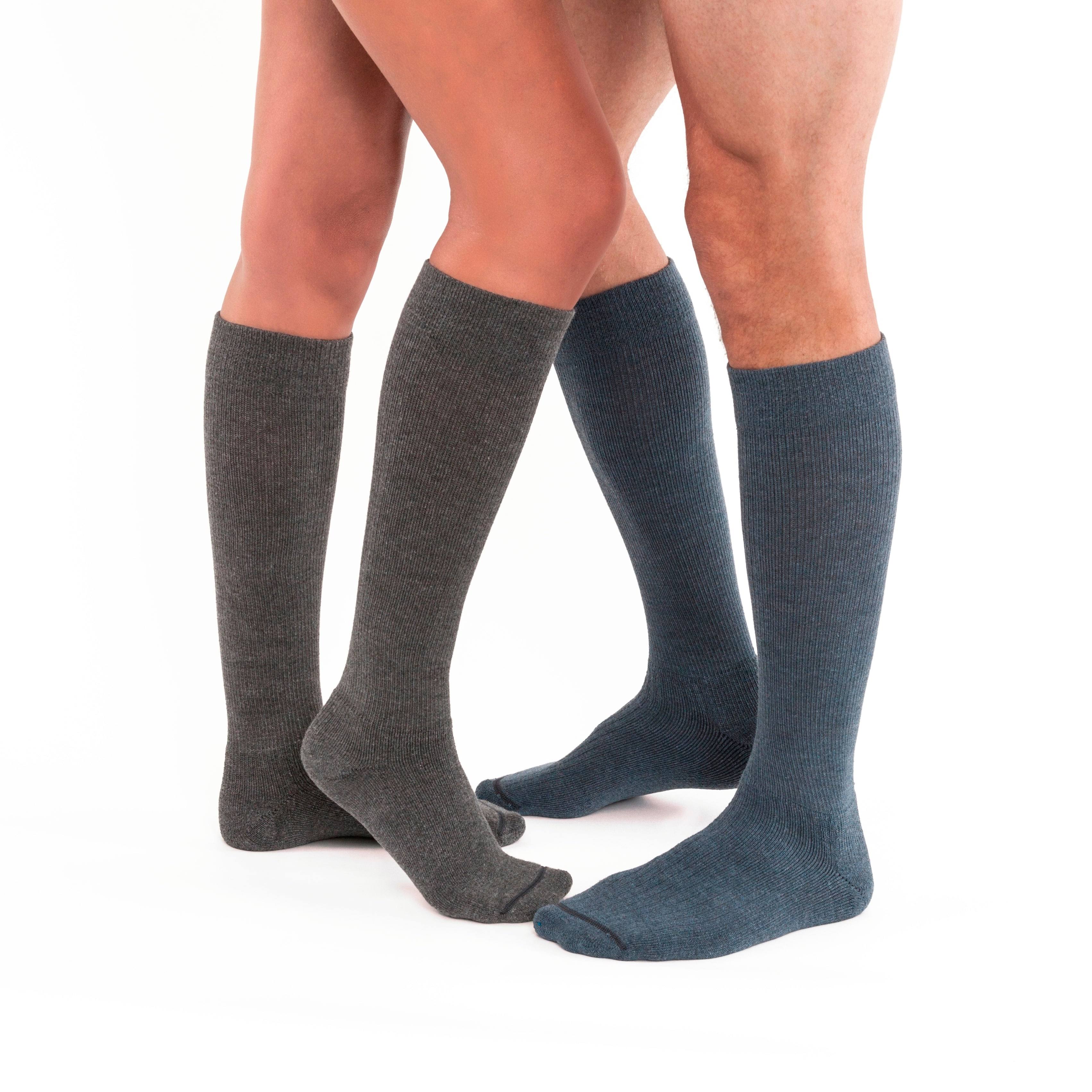 JOBST Active 20-30mmHg Athletic Socks, Steel Grey / X-Large Full-Calf
