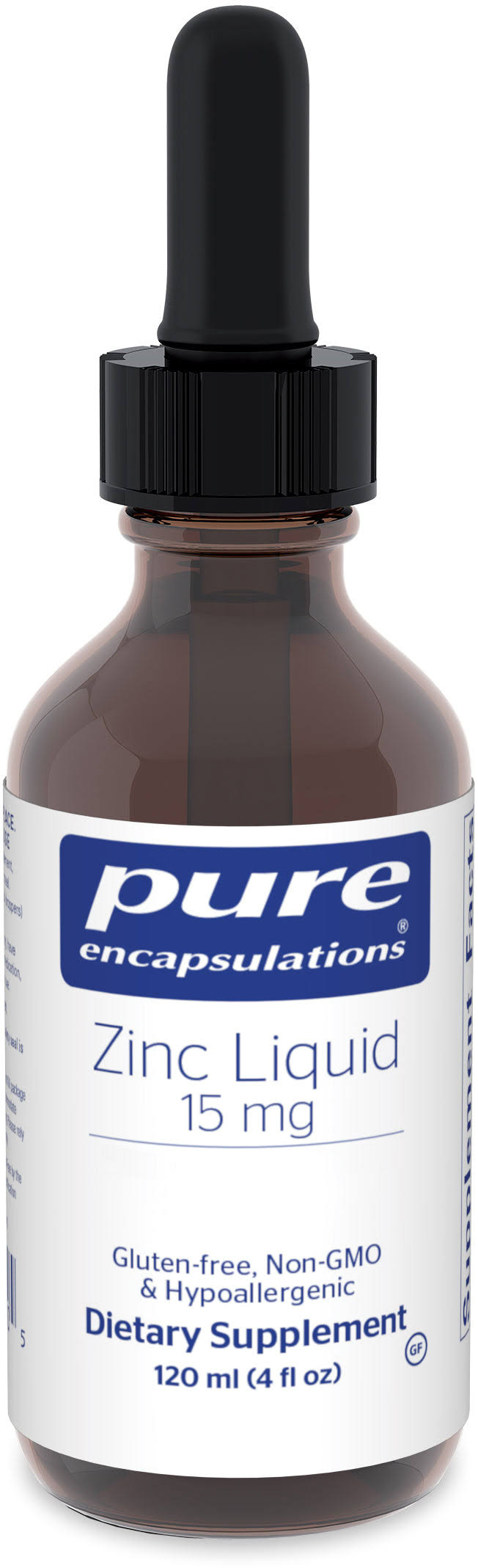 Pure Encapsulations Zinc Liquid Supplement - 15mg, 120ml