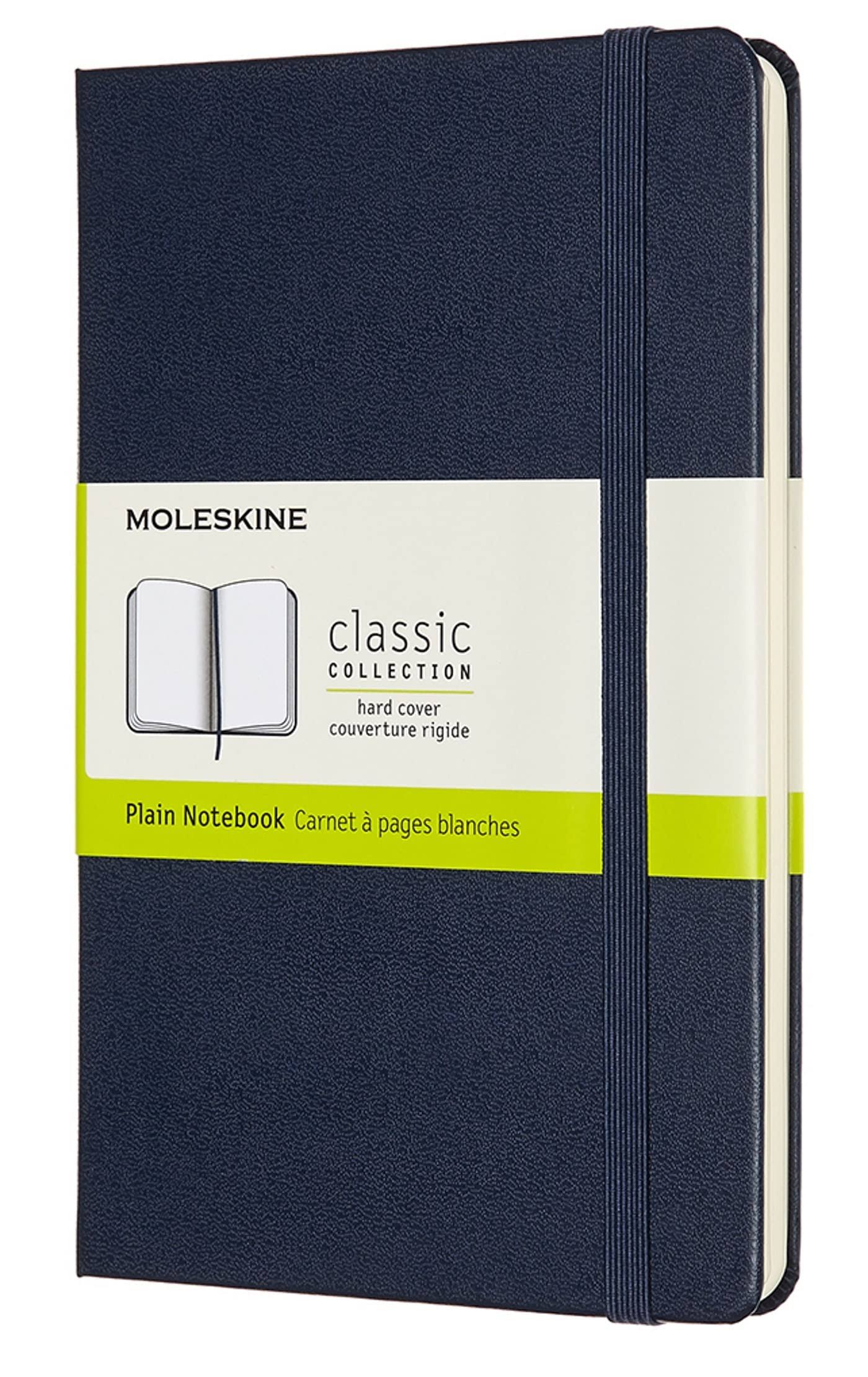 Moleskine Classic Hardcover Notebook - Sapphire Blue Medium / Plain